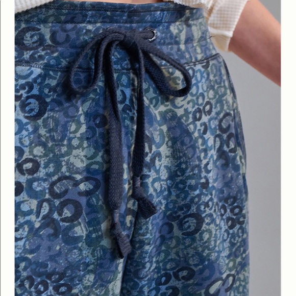 NWT Comfy Anthropologie Floral Print Pull On Joggers Lounge Sweatpants - Picture 4 of 8